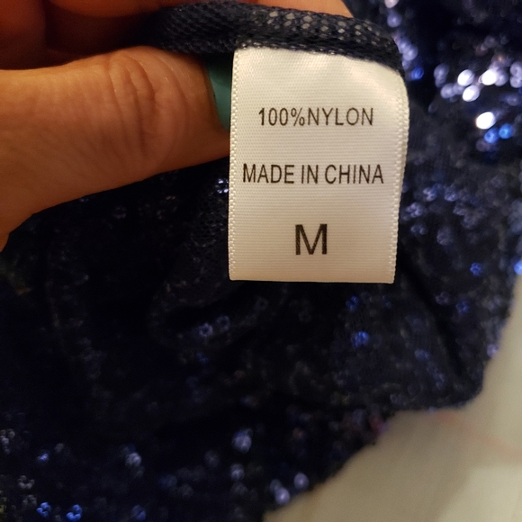 h.i.p. Blue Sequin Camisole Tunic Nordstrom Top - Picture 10 of 10